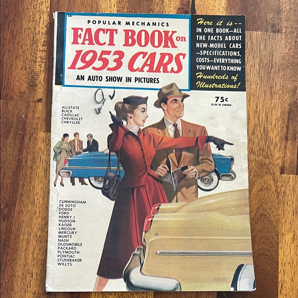 Popular Mechanics Fact Book 1953 Cars ~ Ford Chevrolet Pontiac Cadillac & more